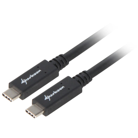 Sharkoon USB-C 3.2 > Cable USB-C (negro, 0,5 metros)