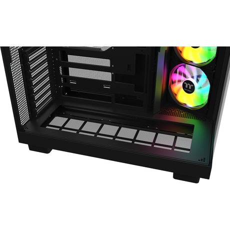 Carcasa Thermaltake View 380 XL WS ARGB MIDI Tower (color madera negra | 2x USB-A | 1x USB-C | RGB | vidrio templado)