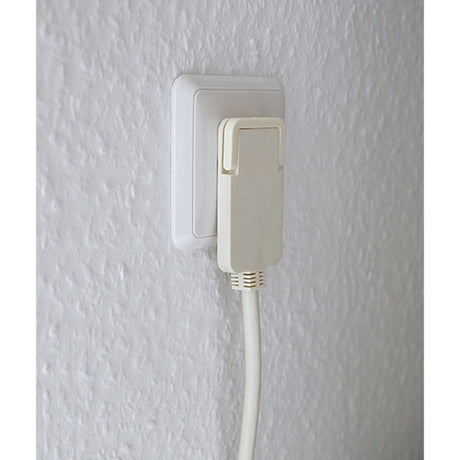 Brennerstuhl cable alargador de plástico de alta calidad con conector plano individual 2m blanco