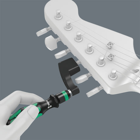 Wera 9100 set de reparación de guitarra, juego de herramientas de 27 piezas (negro)