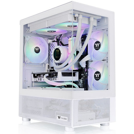 Carcasa mini torre Thermaltake view 170 tg argb (blanca | 2x usb-a | rgb | vidrio templado)