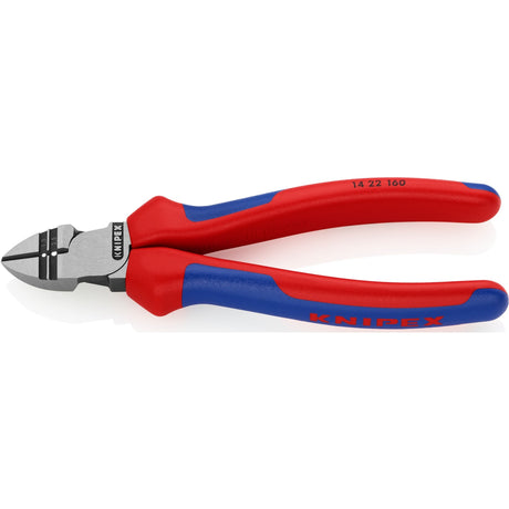 Alicates de corte lateral Knipex 14 22 160 (rojo azul, longitud 160 mm, certificado VDE)