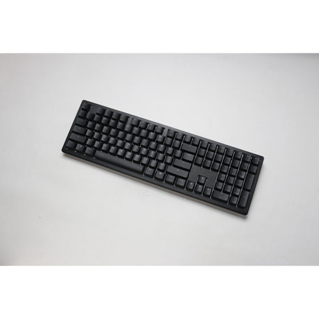 Teclado mecánico para juegos Ducky zero 6108 classic black rgb (negro, diseño estadounidense (qwerty), rojo cereza mx2a, 100%, leds rgb, pbt de doble disparo, intercambio en caliente, 2,4 ghz | bluetooth | usb-c)
