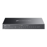 Tp-link omada es210gmp conmutador de fácil gestión gigabit de 10 puertos (negro, 8x poe+, 1x gigabit sfp)