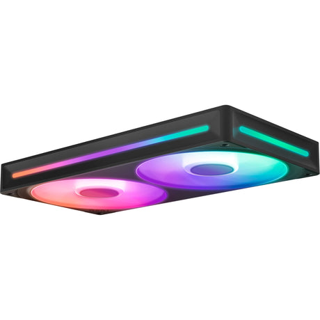 Nzxt f240 rgb core ventiladores de caja (negro, 2 piezas, 240 x 120 x 26 mm)
