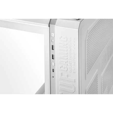 Carcasa torre midi asus tuf gaming gt502 plus (blanco | 2x USB-A | 1x USB-C | vidrio templado)