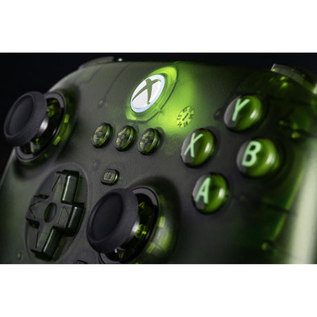 Controlador 8bitdo ultimate de 3 modos para xbox (verde transparente, xbox series x|s, xbox one, pc, bluetooth usb-c 2.4 ghz)