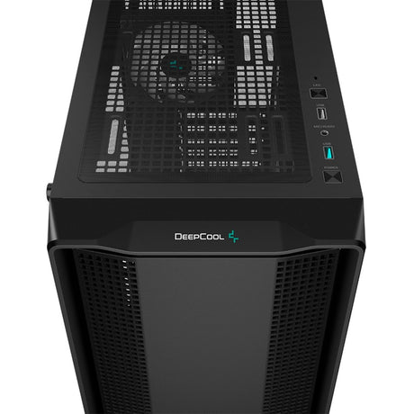 Carcasa torre midi deepcool cc560 argb v2 (negro | 2x usb-a | rgb | vidrio templado)