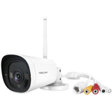 Foscam G4C, cámara de seguridad para exteriores WiFi 2K Starlight (blanca)