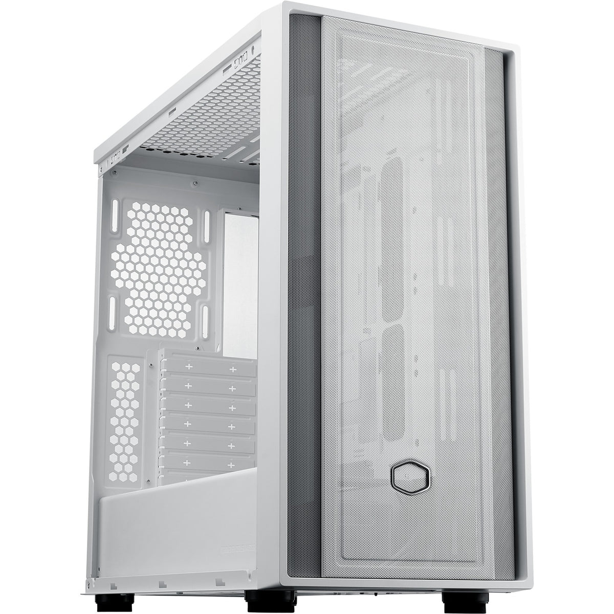 Carcasa torre midi Cooler master masterbox 600 lite (blanco | 2x USB-A | 1x USB-C | RGB | vidrio templado)