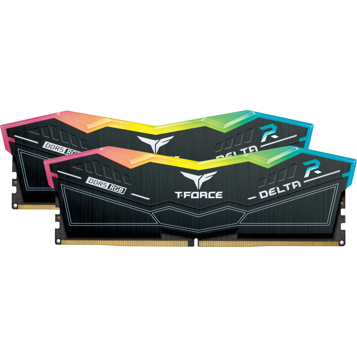 Kit de RAM Team Group DDR5-6000 de 32 GB (negro, ff3d532g6000hc30dc01, delta rgb, xmp 3.0)