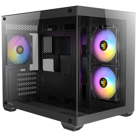 Carcasa mini torre Antec cx600m argb (negro | 3x usb-a | vidrio templado)