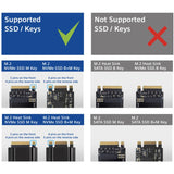 Act Connectivity Estación de acoplamiento SSD PCIe M.2 NVMe, USB-C 3.2 Gen2 (negro)