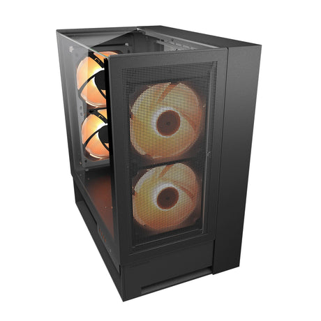 Carcasa de torre midi Cougar omnyx (negro | 4x USB-A | 2x USB-C | vidrio templado)