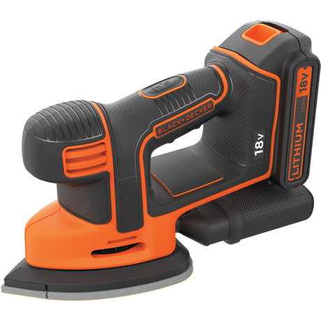 Lijadora de detalles de ratón black+decker bdcds18 18v 1x 1.5ah - bdcds18-qw