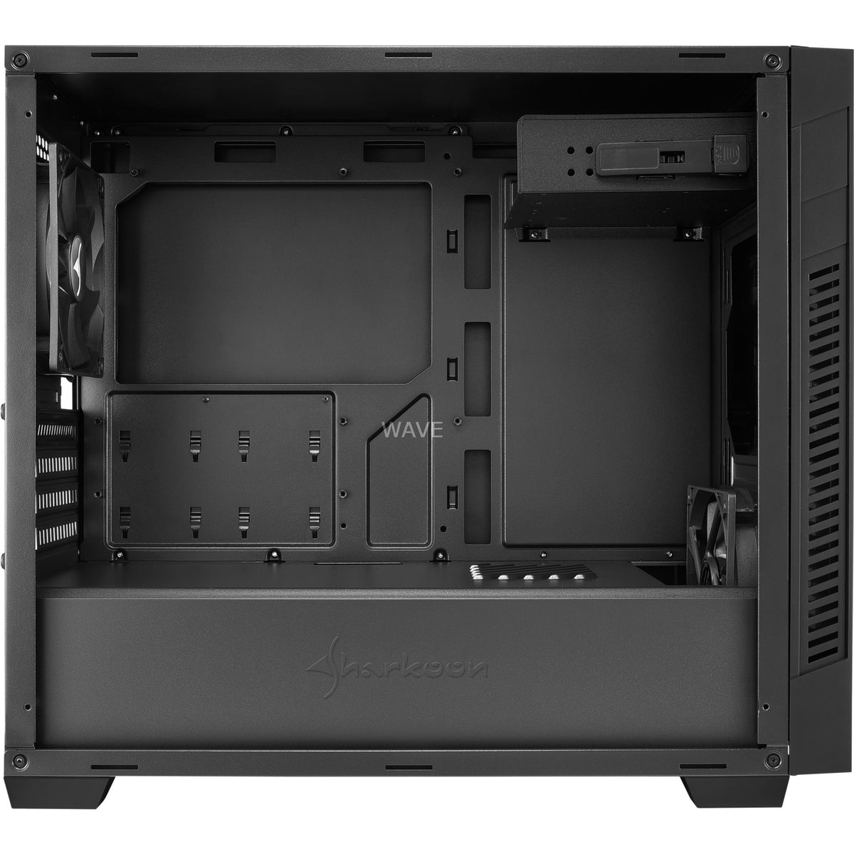 Carcasa de torre midi Sharkoon s1000 (negro | 2x USB-A)