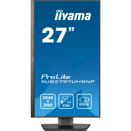 Monitor iiyama prolite xub2797uhsnp-b1 27 4k uhd (negro, hdmi, display port, 4x usb-a, usb-c, rj-45)