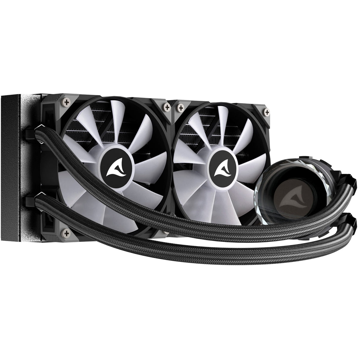 Sharkoon s80 rgb refrigeración por agua (negro, conector de ventilador pwm de 4 pines)
