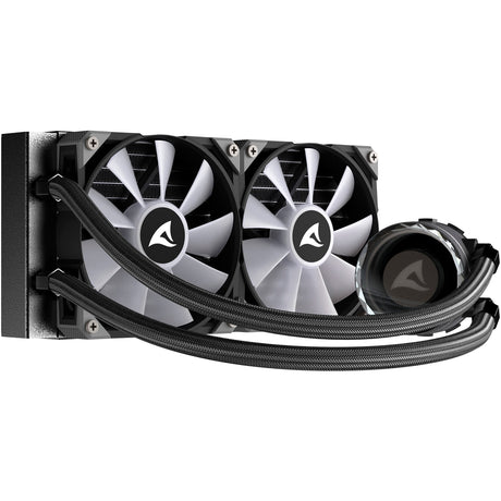 Sharkoon s80 rgb refrigeración por agua (negro, conector de ventilador pwm de 4 pines)