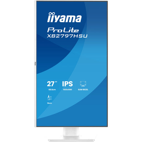 Monitor Iiyama prolite xb2797hsu-w1 27 (blanco (mate), 120 Hz, HDMI, display port, USB, audio)