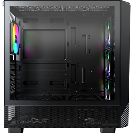Carcasa torre midi Montech x5 (negro | 2x USB-A | 1x USB-C | vidrio templado)