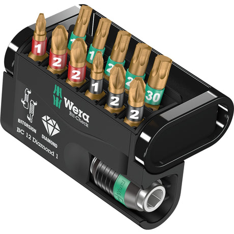 Wera bit-check diamante - juego de puntas - 12 piezas