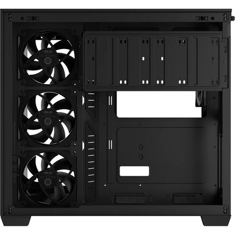 Carcasa de torre midi Asus a32 plus (negro | 2x USB-A | 1x USB-C | RGB | vidrio templado)