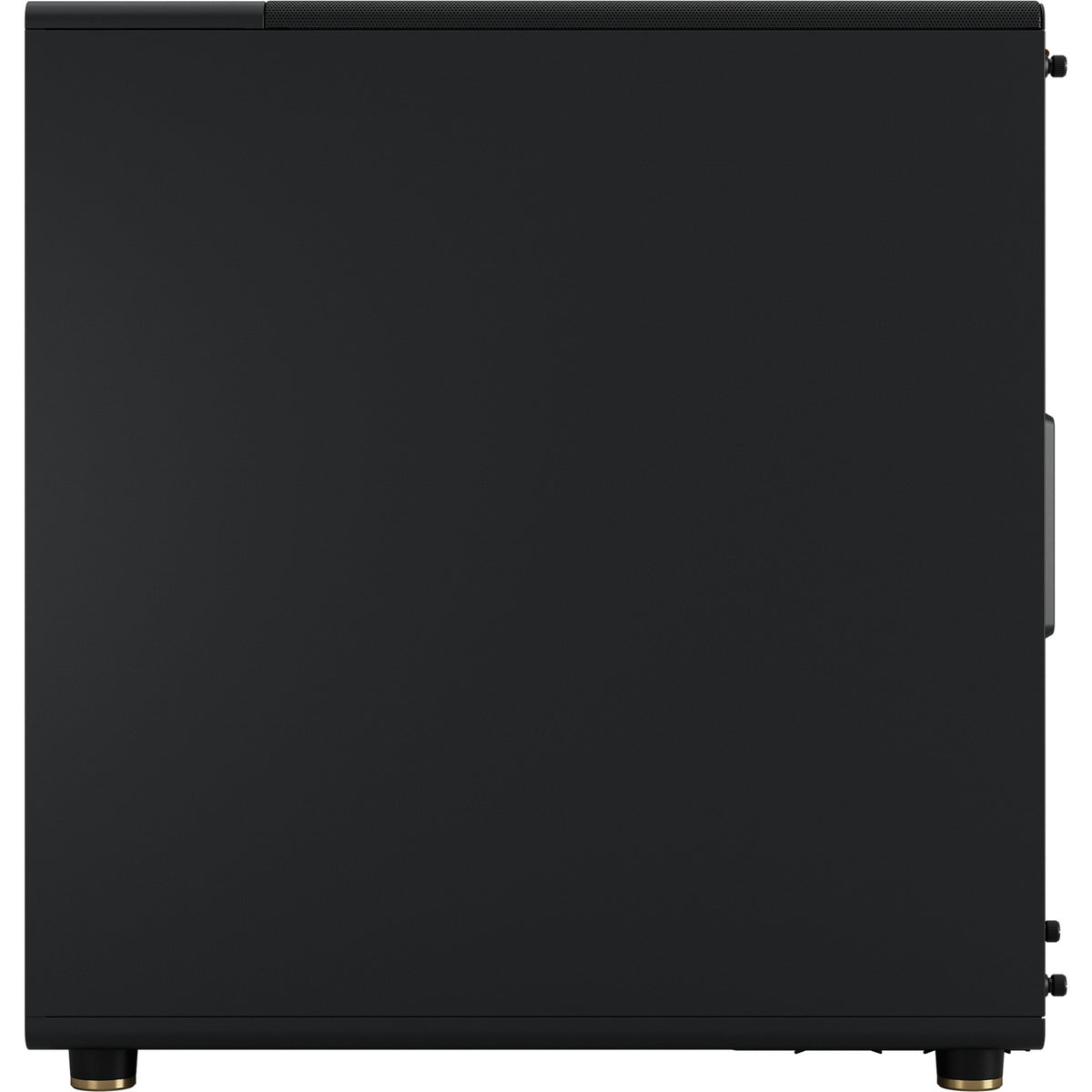 Carcasa de torre midi norte con diseño fractal (color madera negra | 2x USB-A | 1x USB-C | vidrio templado)