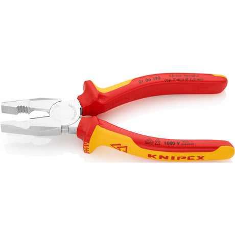 Alicate universal Knipex 01 06 190 (rojo amarillo)