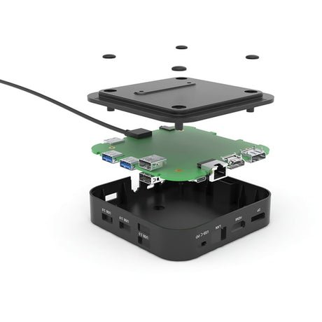 I-tec USB-C HDMI DP Docking Station con suministro de energía 65 W + cargador universal 77 W (negro)