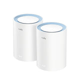 Enrutador de malla con sistema Wi-Fi de malla Cudy ac1200 (paquete de 2) (blanco)