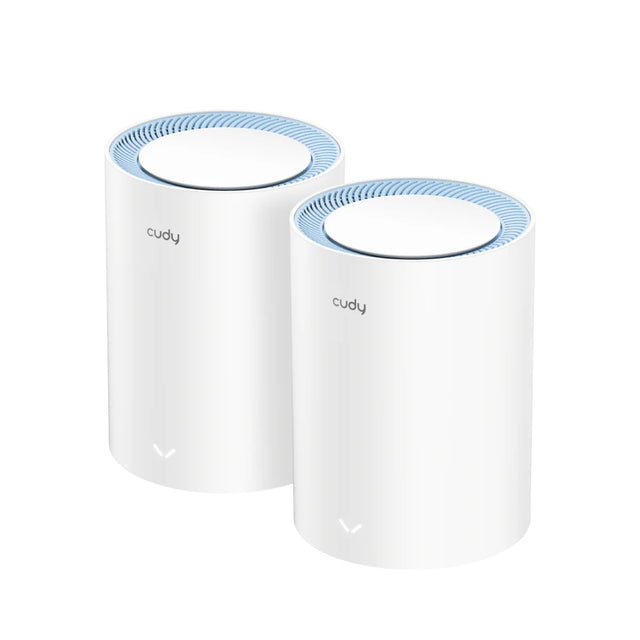 Enrutador de malla con sistema Wi-Fi de malla Cudy ac1200 (paquete de 2) (blanco)