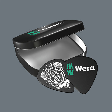 Wera 9100 set de reparación de guitarra, juego de herramientas de 27 piezas (negro)