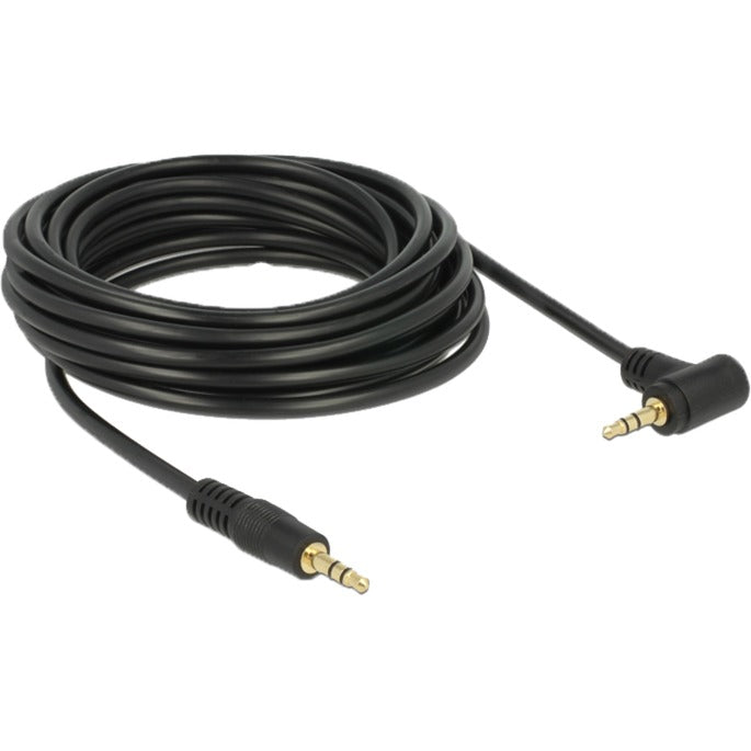 Delock Cable macho de 3,5 mm > macho de 3,5 mm (negro, 5 metros)