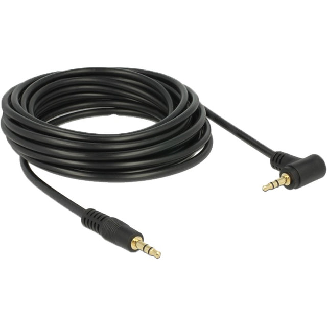 Delock Cable macho de 3,5 mm > macho de 3,5 mm (negro, 5 metros)