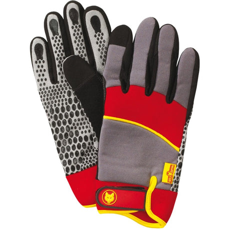 Guante de máquina Wolf-garten gh-m 10 - talla 10 - grande - revestimiento antideslizante - puño ajustable - material transpirable
