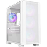 Carcasa mini torre Montech air 100 argb (blanco | 3x USB-A | vidrio templado)