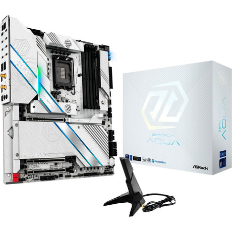 Placa base Asrock Z890 Taichi Aqua Socket 1851 (negra, RAID, 10GB-LAN, 5GB-LAN, Wi-Fi 7, BT, Sonido, E-ATX)