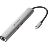 Estación de acoplamiento con adaptador combo Sharkoon officepal (gris)