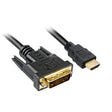 Adaptador Sharkoon HDMI > DVI-D (negro, 5 metros, dual-link)