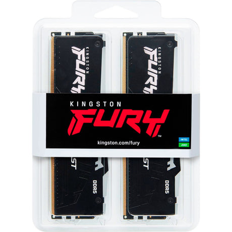 Kingston Fury Beast RGB 32 GB DDR5-6000 (2x 16 GB) RAM (negro, KF560C30bbeak2-32, XMP 3.0, Expo 1.1)