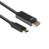 Conectividad Act Cable USB-C a DisplayPort (negro, 2 metros, ac7325, 60hz 4k (2160p))