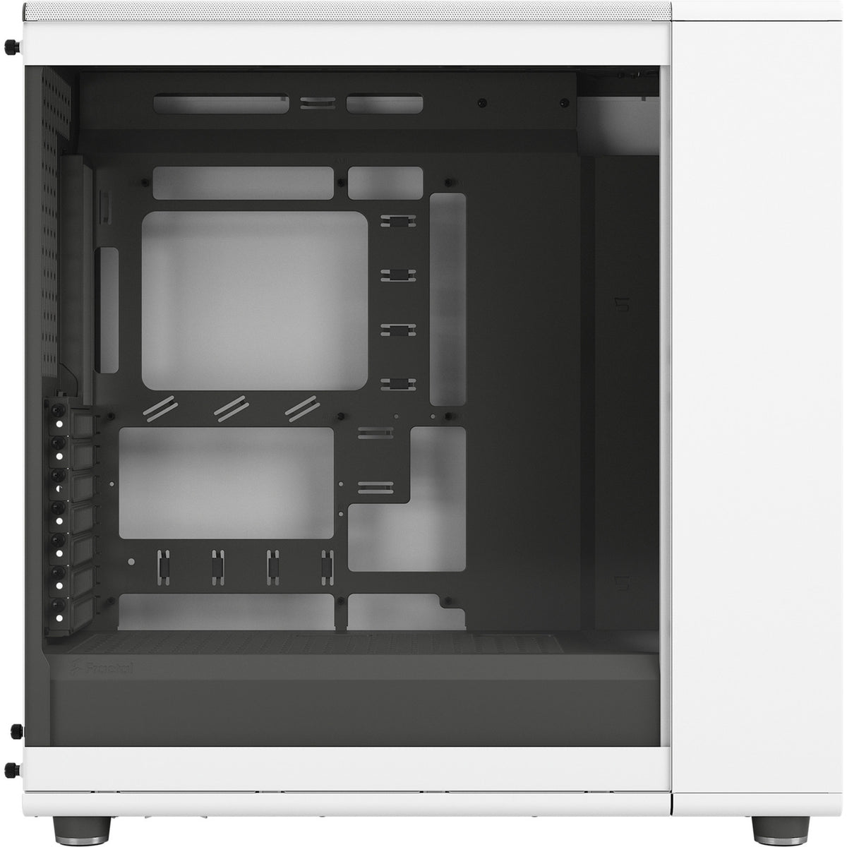 Fractal Design North XL RC Chalk White TG Clear Midi Tower Housing (color madera blanca | 2x USB-A | 1x USB-C | vidrio templado)