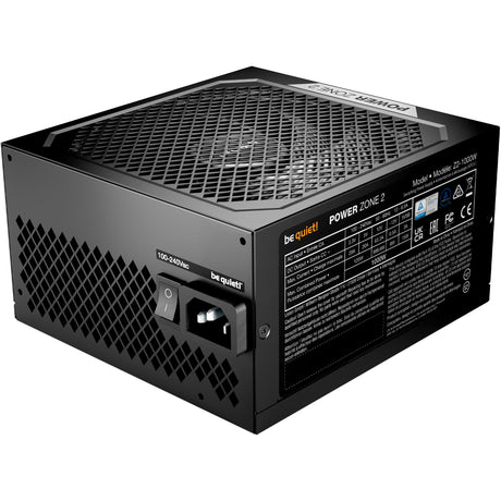 ¡Tranquilizarse! Fuente de alimentación modular Power Zone 2 de 1000 vatios (negro, 1x 12v-2x6, 3x pcie)