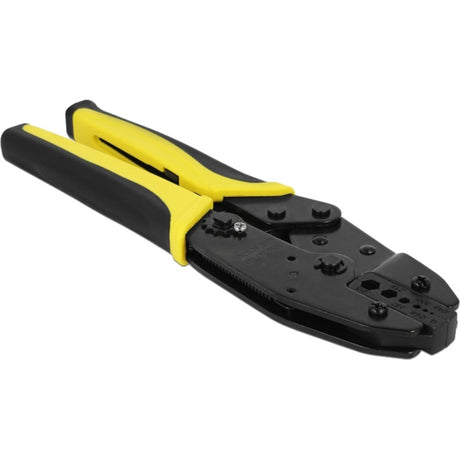Delock alicates de engarzado coaxiales universales (negro amarillo, 6 diámetros)