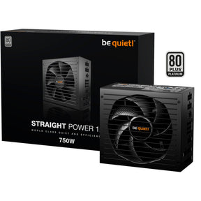 ¡Tranquilizarse! Fuente de alimentación modular Straight Power 12 Platinum de 750 vatios (negro, 1x 12v-2x6, 4x pcie)