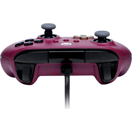 Controlador con cable Powera Advantage Plus para Xbox Series X|s - Rubí (rojo oscuro, Xbox Series X|s, Xbox One, PC)