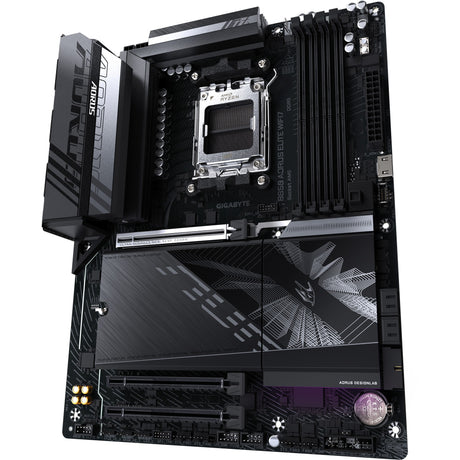 Placa base Gigabyte B850 Aorus Elite WiFi7 Socket AM5 (negra, RAID, 2.5GB-LAN, WiFi 7, BT, Sonido, ATX)