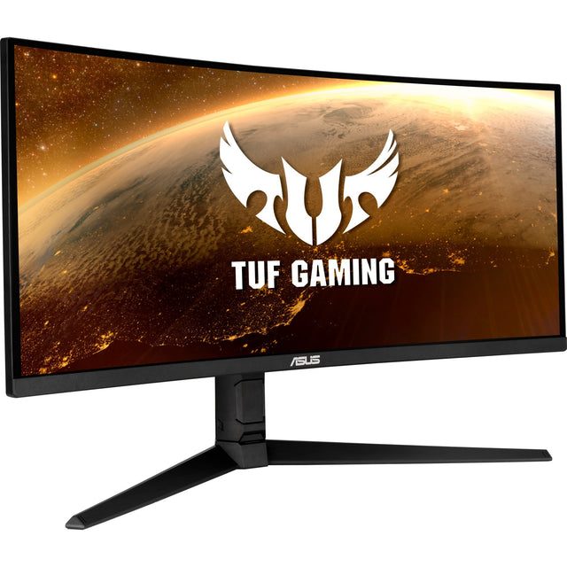Monitor ultraancho curvo Asus tuf gaming vg34vql1b 34 (negro, 2x HDMI, 2x display port, 3x USB-A 3.2 (5 GBit s), 165 Hz)