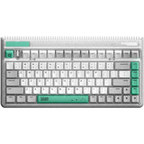 Teclado mecánico inalámbrico con agujero de gusano Iqunix OG80 (gris, diseño EE. UU. (QWERTY), Cherry MX Red, 80% (TKL), LED RGB, intercambiable en caliente, PBT, 2,4 GHz | Bluetooth 5.1 | USB-C)